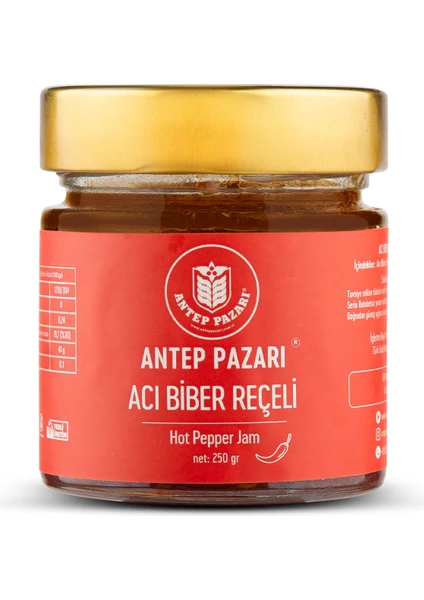 ANTEP PAZARI Acı Biber Reçeli - Ev Yapımı - 250 Gr.