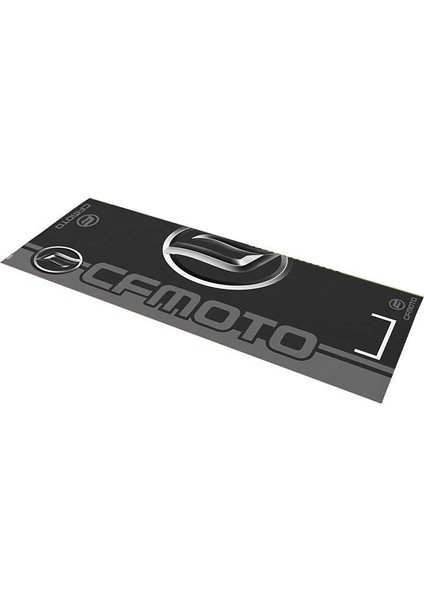 Cf Moto Uyumlu Gri Desenli 80 x 220 cm Kaydırmaz Motosiklet Halısı
