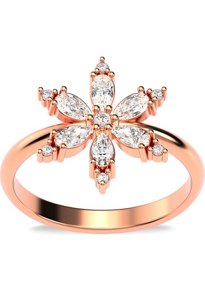 Lotus Çiçeği Rose Gümüş Yüzük fiyatları