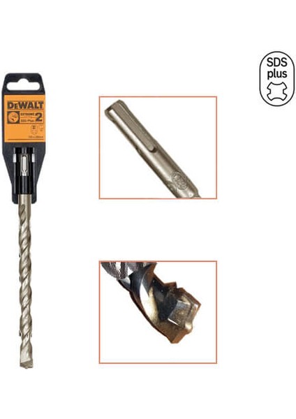 10X110 mm Extreme2 Sds-Plus Delici Ucu Dewalt DT6010