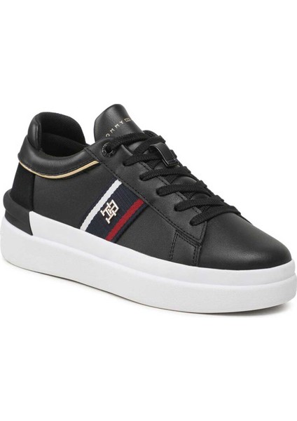 Kadın Tommy Hilfiger Corp Webbing Court Cupsole Kadın Sneaker FW0FW07387