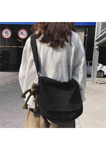 Siyah Unisex Postacı Çanta