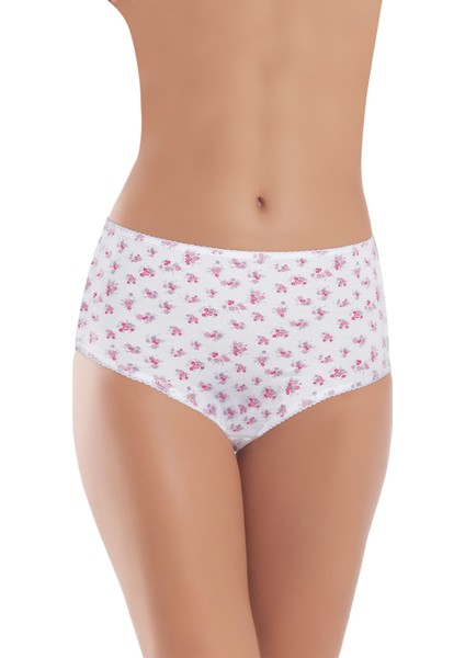 2749 Kadın Likralı Yüksek Bel Külot 4'lü Paket