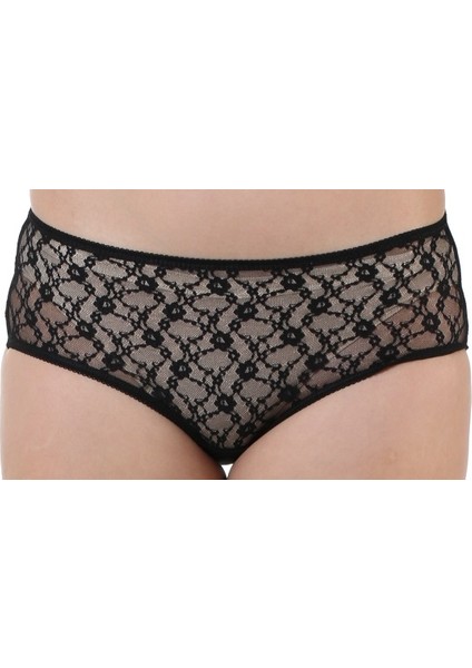 2754 Kadın Likralı Dantelli Yüksek Bel Külot 4'lü Paket modelleri