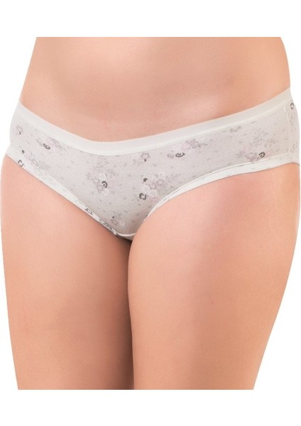 2752 Kadın Likralı Desenli Hipster Külot 4'lü Paket