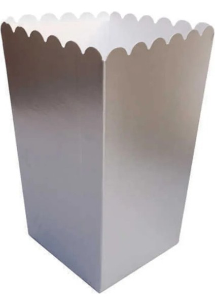 Mısır Cips Kutusu Gümüş Silver Renk 10 Adet