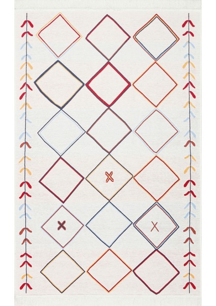 Arya Kilim Ar 21 Multy Çift Taraflı Modern Desenli Dokuma Kilim