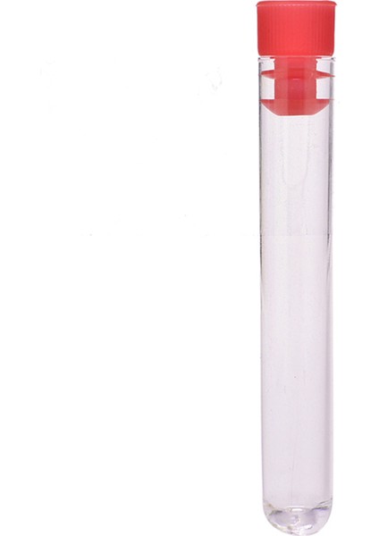 Deney Tüpü 16X100 mm / Plastik - Dibi Yuvarlak Kapaklı x 50 Adet