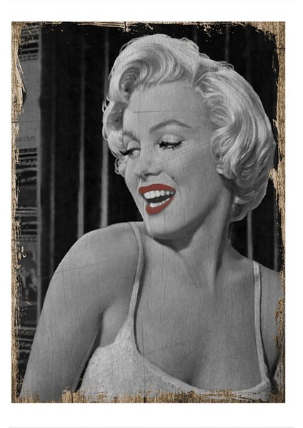 Marilyn Monroe Dekoratif Ahşap Tablo