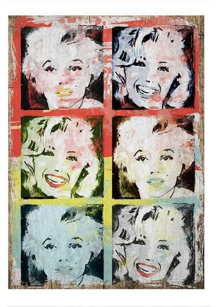 Marilyn Monroe Desenli Mdf Tablo