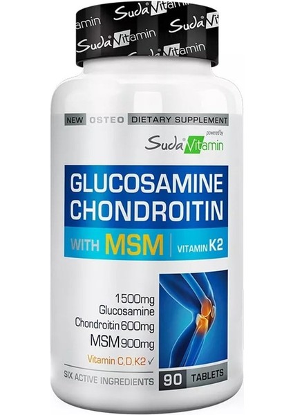 Bigjoy Vitamins Glucosamine Chondroitin MSM 90 Tablet BİG351511