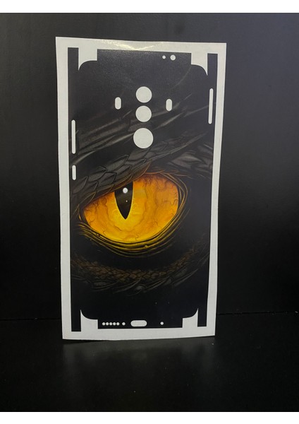 Mate 10 Pro Arka ve Yan Koruma Jelatin Sticker Kaplama Film - Göz