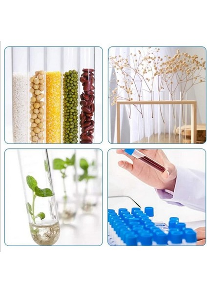 Deney Tüpü 12X75 mm / Plastik - Dibi Yuvarlak Kapaklı x 25 Adet indirimleri