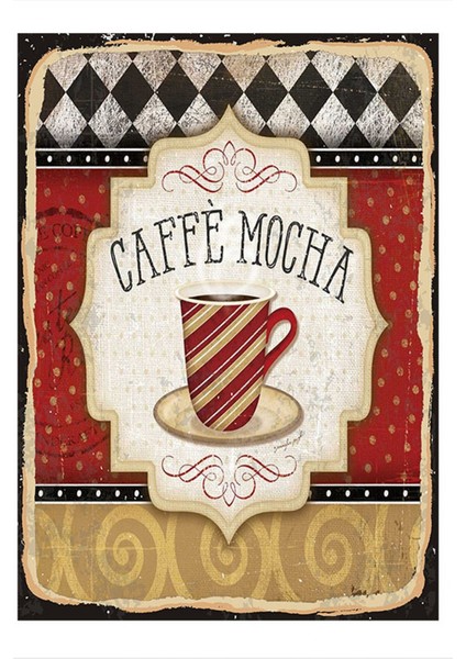Cafe Mocha Dekoratif Mdf Tablo