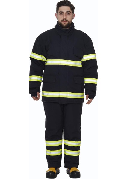 Lacivert Itfayeci Elbisesi Ceket ve Pantolon Kalsik