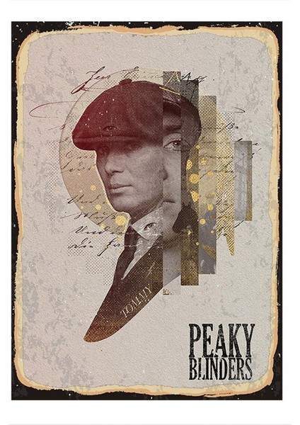 Peaky Blinders Desenli Ahşap Tablo