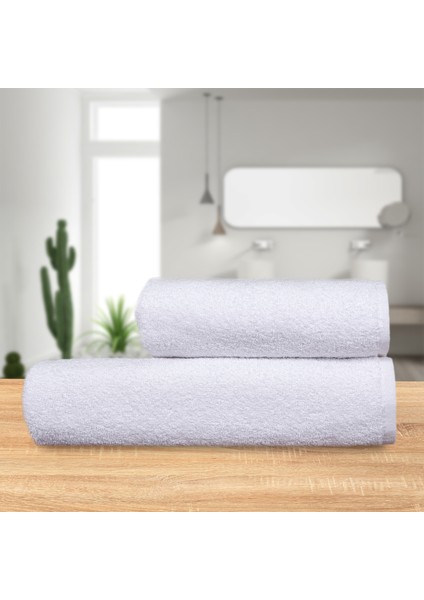 %100 Pamuk 2 Adet Set Otel Spa Banyo ve El/yüz ve Saç Havlusu Ultra Yumuşak Çeyizlik