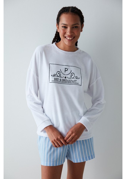 Aria Beyaz Sweatshirt modelleri