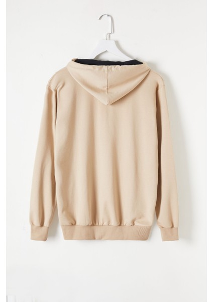 Erkek Çocuk Kapüşonlu Fermuarlı Bej Okul Hırkası 16196 fırsatları