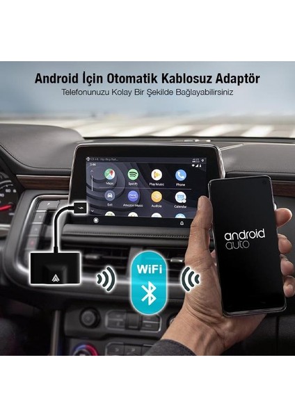 Android Kablosuz Carplay Çevirici Android Multimedya Carplay Adaptörü Otomatik Bağlantı