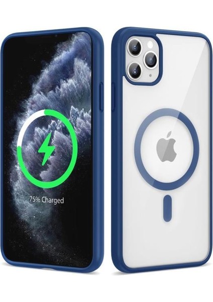 Apple iPhone 11 Pro Max Kılıf Magsafe Wireless Şarj Özellikli Silikon Ege Kapak