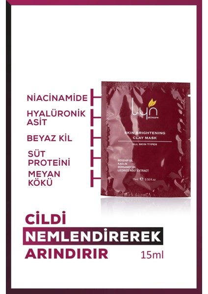 Cilt Aydınlatıcı Kil Maskesi 15ML