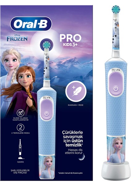 Çocuk Şarjlı/Elektrikli Diş Fırçası Frozen D100