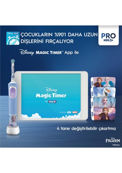 Çocuk Şarjlı/Elektrikli Diş Fırçası Frozen D100