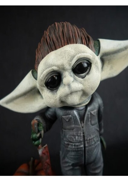 Grogu Bebek Yoda x Michael Myers - Haloween Mash-Up 15 cm Heykel