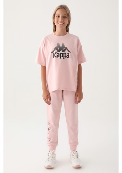 Pudra Baskı Detay Kız Çocuk T-Shirt indirimleri