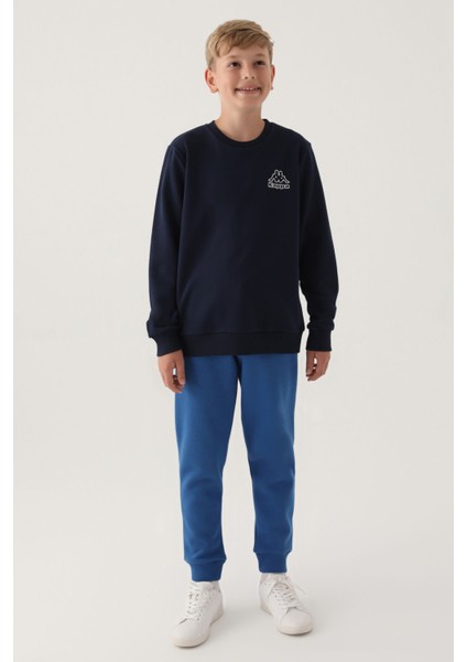 Lacivert Bisiklet Yaka Erkek Çocuk Sweatshirt indirimleri