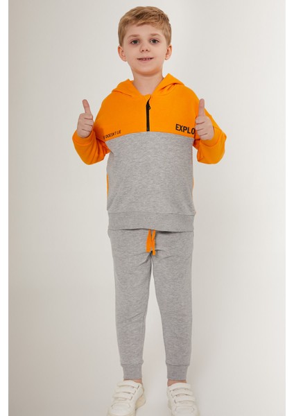 Explore Turuncu Erkek Çocuk Eşofman Takımı modelleri