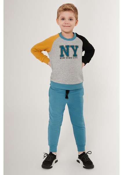 New York Gri Erkek Çocuk Eşofman Takımı modelleri