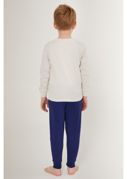 Little Builder Beyaz Erkek Çocuk Uzun Kol Pijama Takım indirimleri