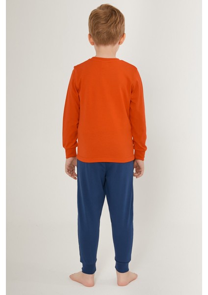 Little Builders Turuncu Erkek Çocuk Uzun Kol Pijama Takım indirimleri