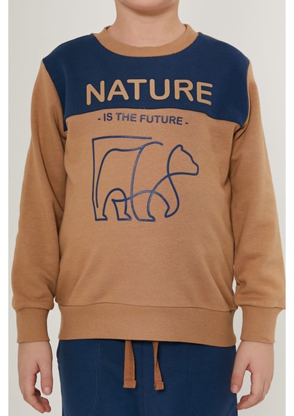 Nature Is In The Future Kahverengi Erkek Çocuk Eşofman Takımı fırsatları