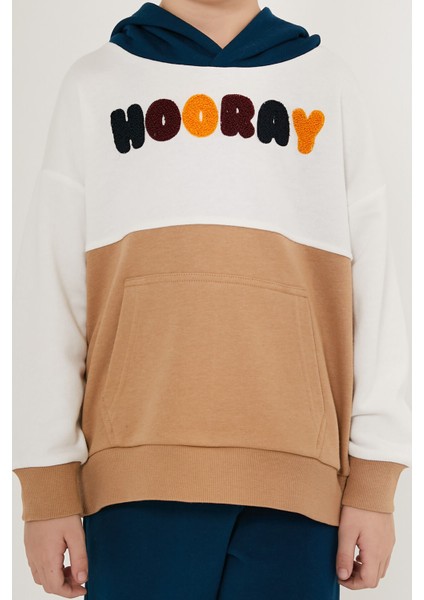 Hooray Beyaz Kahverengi Erkek Çocuk Eşofman Takımı fırsatları
