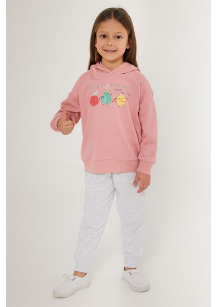 Keep Moving Pembe Kız Çocuk Eşofman Takımı modelleri
