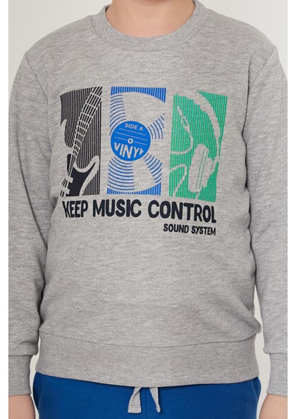 Music Control Sound System Gri Erkek Çocuk Eşofman Takımı fırsatları