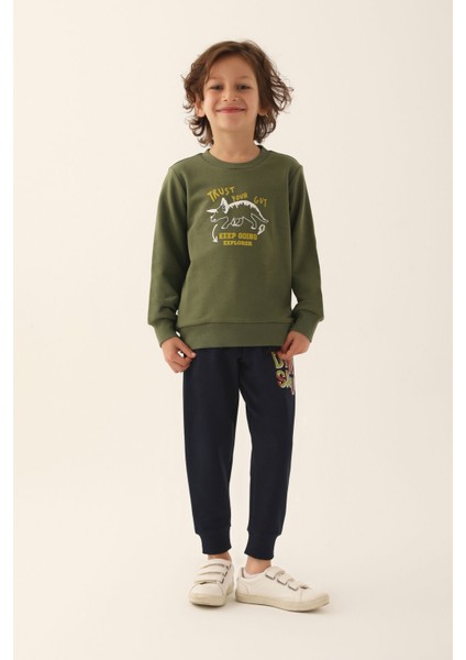 Trust Your Gut Yeşil Erkek Çocuk Eşofman Takımı fiyatları