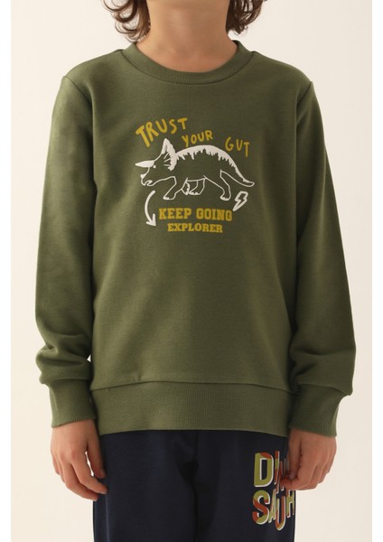 Trust Your Gut Yeşil Erkek Çocuk Eşofman Takımı fırsatları