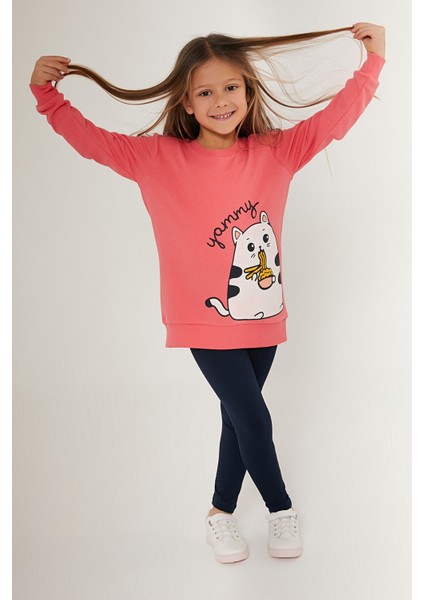Yummy Pembe Kız Çocuk Tayt Takım