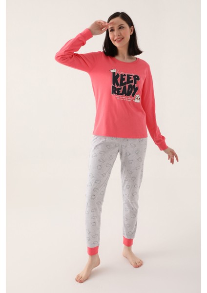 Ready Pembe Kadın Uzun Kol Pijama Takım fiyatları