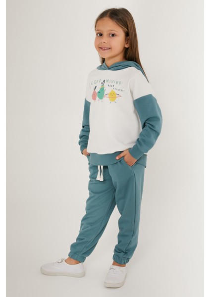 Keep Moving Beyaz Kız Çocuk Eşofman Takımı fiyatları