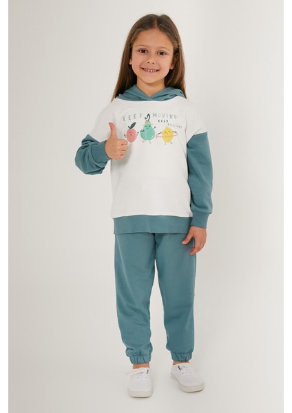 Keep Moving Beyaz Kız Çocuk Eşofman Takımı modelleri
