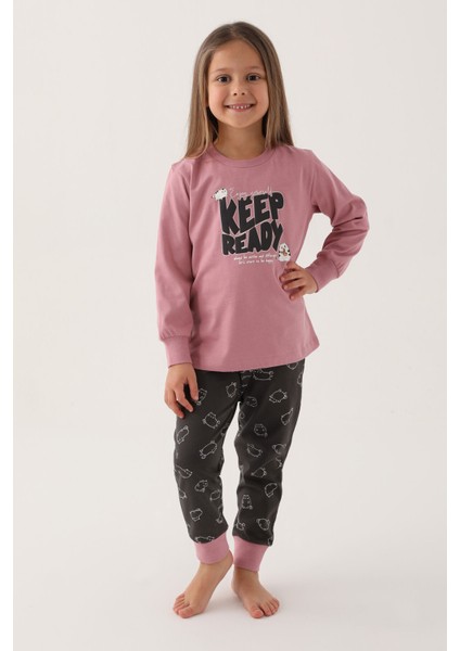 Yourself Lila Kız Çocuk Uzun Kol Pijama Takım modelleri