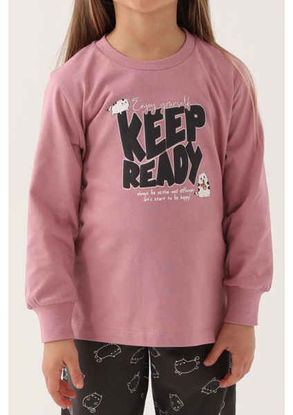 Yourself Lila Kız Çocuk Uzun Kol Pijama Takım fırsatları