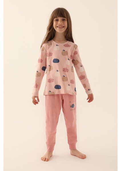 Magical Pembe Kız Çocuk Uzun Kol Pijama Takım