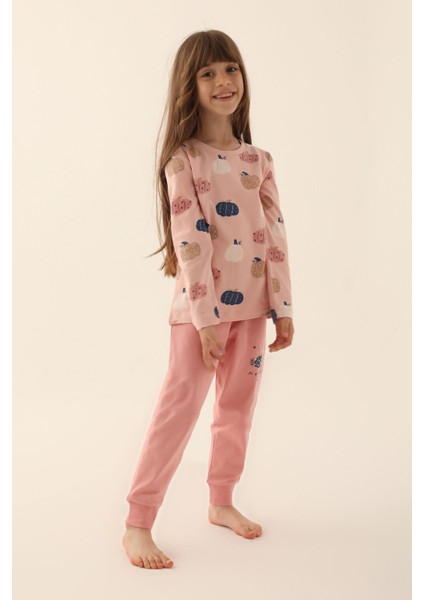 Magical Pembe Kız Çocuk Uzun Kol Pijama Takım
