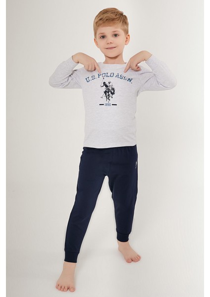 Nice Beyaz Erkek Çocuk Uzun Kol Pijama Takım